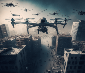 Drone riots monitoring in India