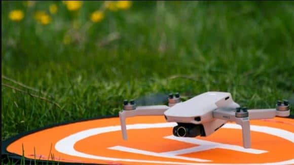 Drone ready to fly from Home Point