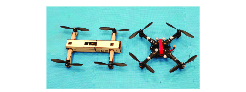 X and H shaped Quadcopters